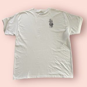 Thirty single white cotton skeleton king & grim reaper T-shirt size XL men’s